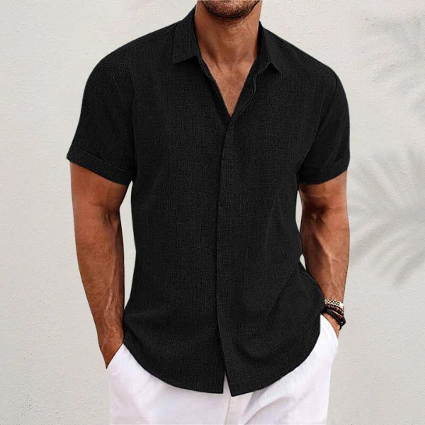 Lenoir™ Classic Linen Men's Dress Shirt - Breathable & Versatile Spring/Summer Style 1