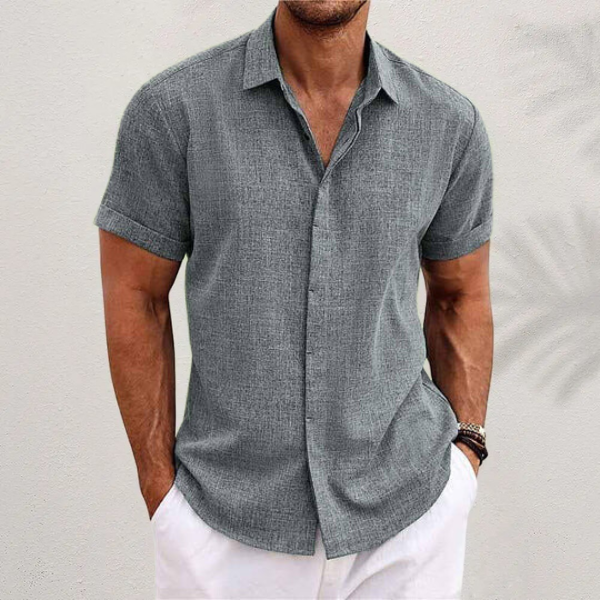 Lenoir™ Classic Linen Men's Dress Shirt - Breathable & Versatile Spring/Summer Style 2