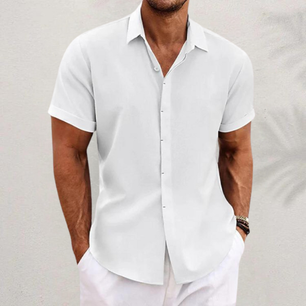 Lenoir™ Classic Linen Men's Dress Shirt - Breathable & Versatile Spring/Summer Style 4