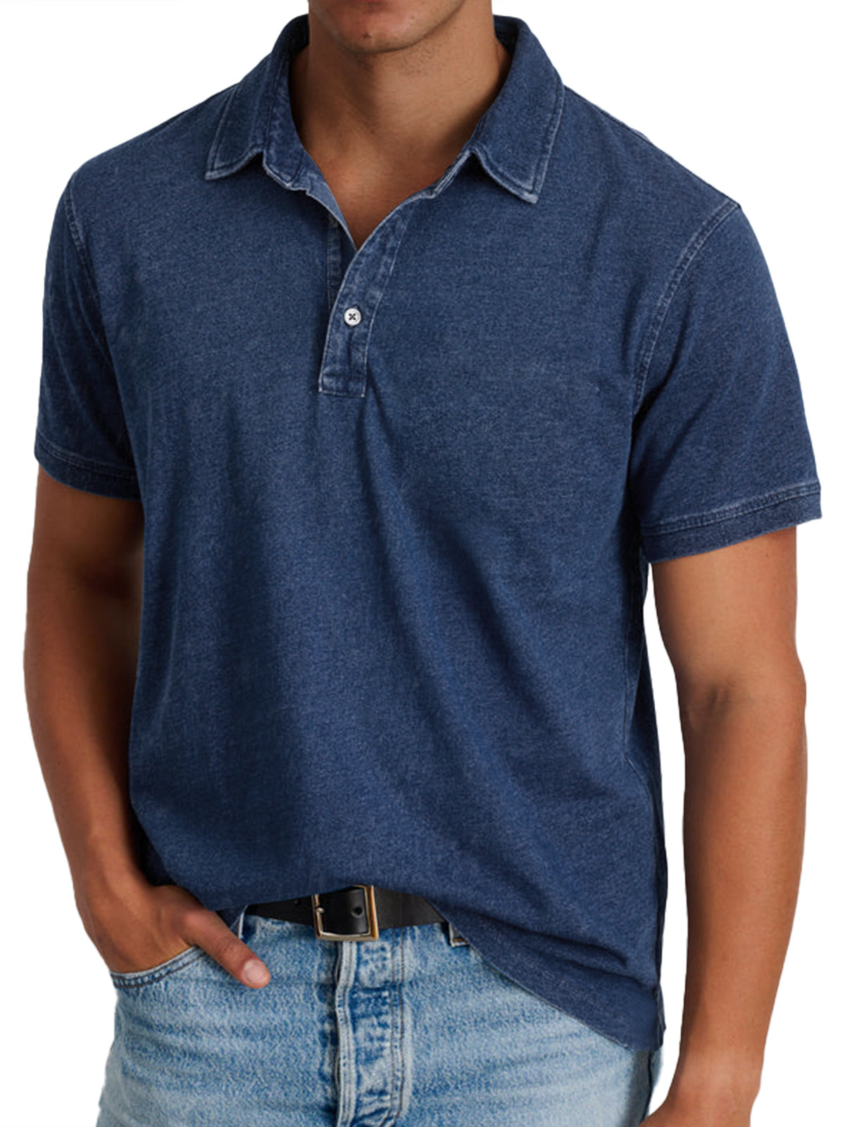 Lenoir™ Men's Classic Polo Shirt - Soft Cotton Golf Shirt, Long Sleeve, Effortless Style 3
