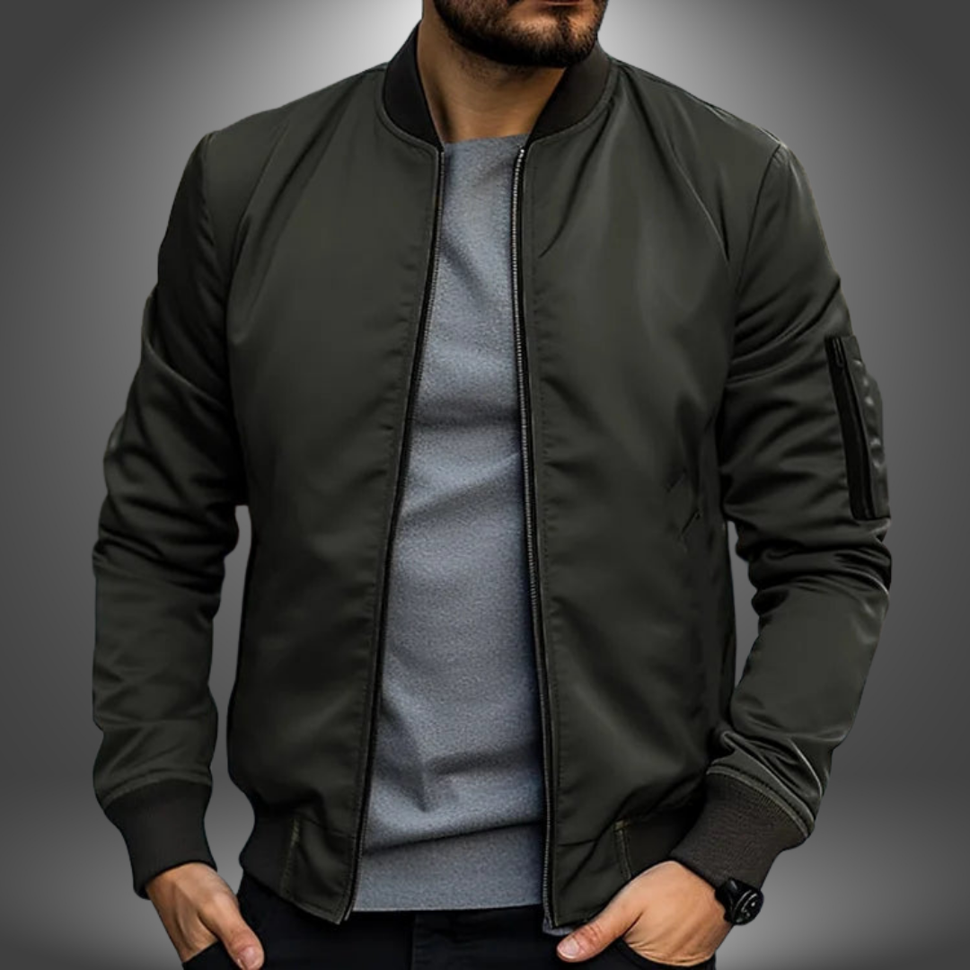 Men's Jacket Black Size L Polyester Lightweight Windproof 3