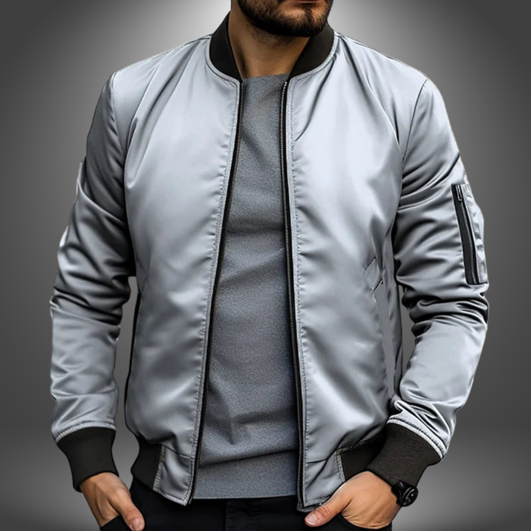 Men's Jacket Black Size L Polyester Lightweight Windproof 7