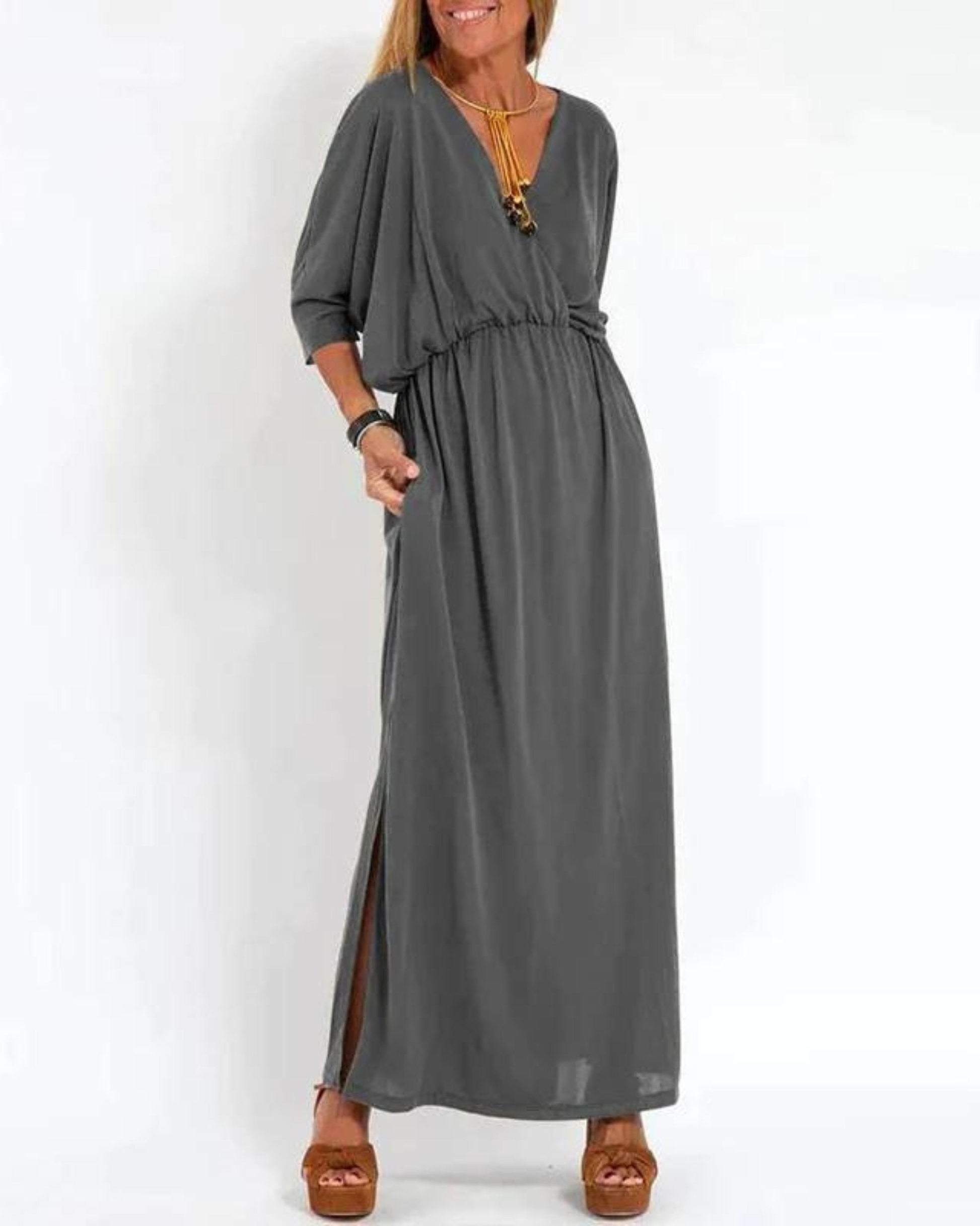Women's Maxi Dress Blue Size M Cotton Summer Dress 1